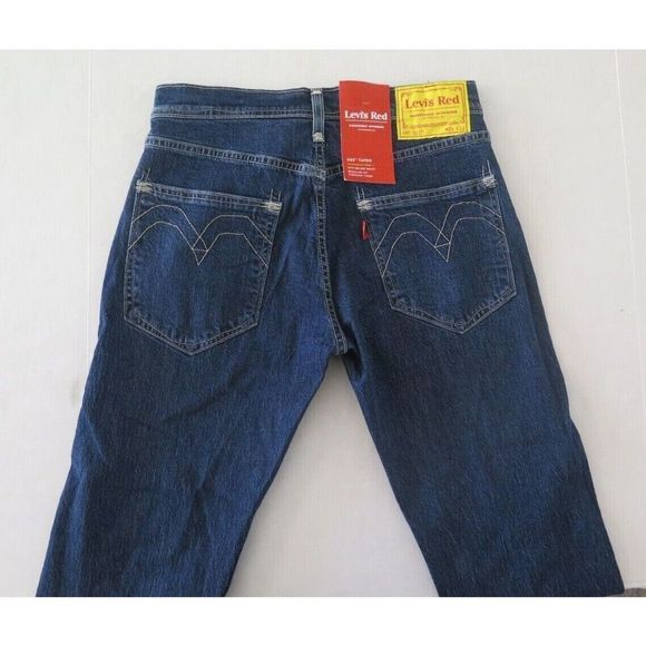 Levi's 502 Red Collection Positively Superior Men's Sz 28x32 Tapered Jeans - Picture 8 of 10